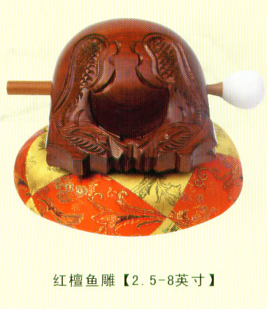 紅檀魚雕