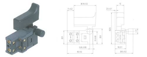 QH01-03按扭開關(guān) 電動工具開關(guān)