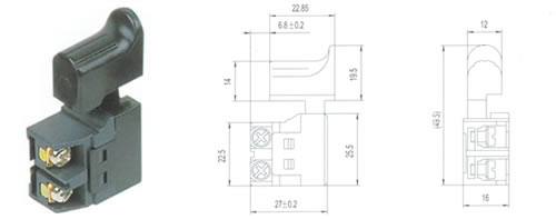 QH02-05按扭開關(guān) 電動工具開關(guān)