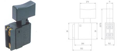 QH07-03按扭開關(guān) 電動工具開關(guān)