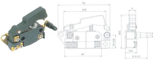 QH12-03按扭開關(guān) 電動(dòng)工具開關(guān)