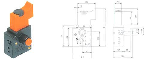 QH31-03交流調(diào)速開關(guān)  電動工具開關(guān)