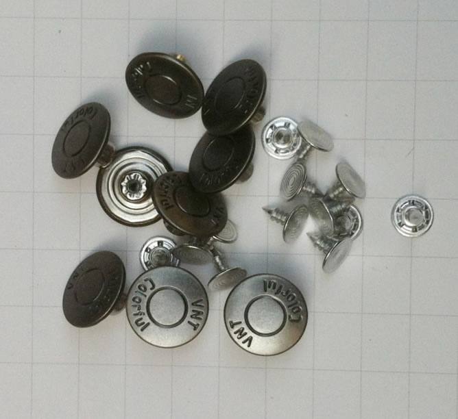 金屬牛仔扣廠家，環(huán)保過檢針，精品工字扣，工字鈕，牛仔鈕