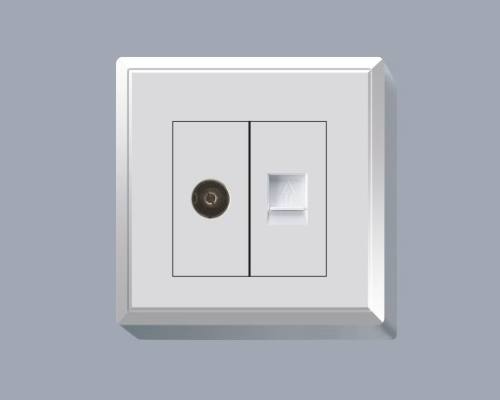 一位電視、電話插座