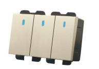 10A250V三位連體雙控點開關(guān)功能件