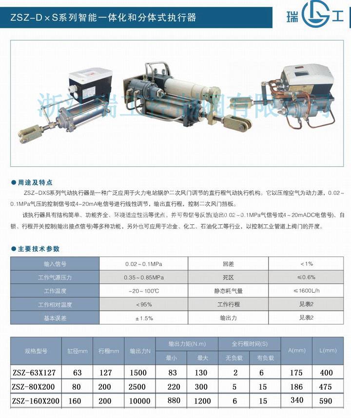 ZSZ-DXS系列智能式二次風(fēng)氣動執(zhí)行器