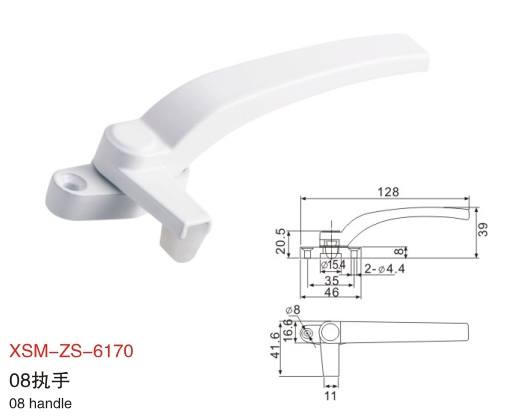 XSM-ZS-6170鋁合金平開(kāi)門(mén)窗執(zhí)手