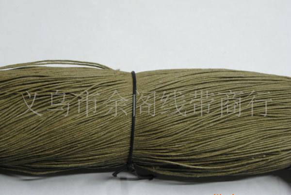 彩色棉蠟繩廠家批發(fā) 1MM蠟線 600米 飾品 吊牌 編織用繩 包芯