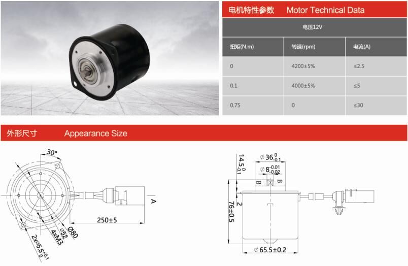 ZDB1515-00 汽車真空泵電機(jī)