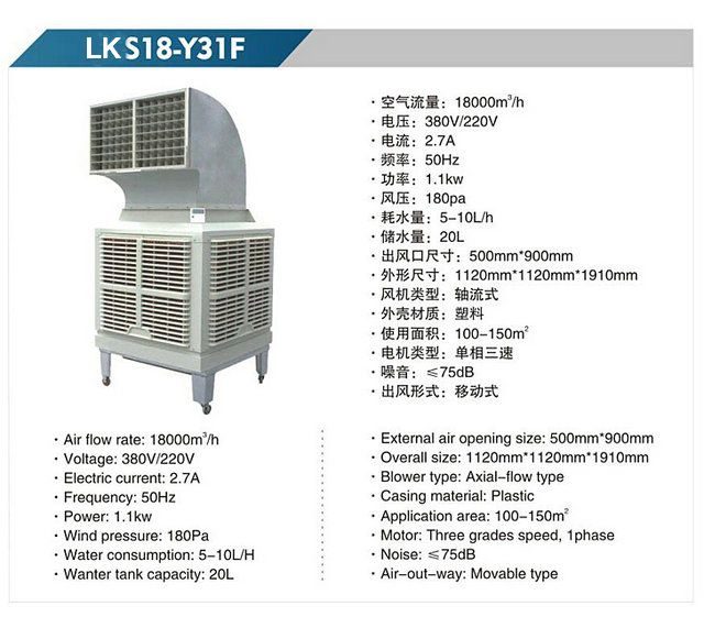 LKS30-X31C 軸流式冷風機