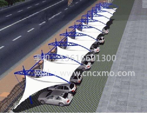 車棚、膜結(jié)構(gòu)停車棚034