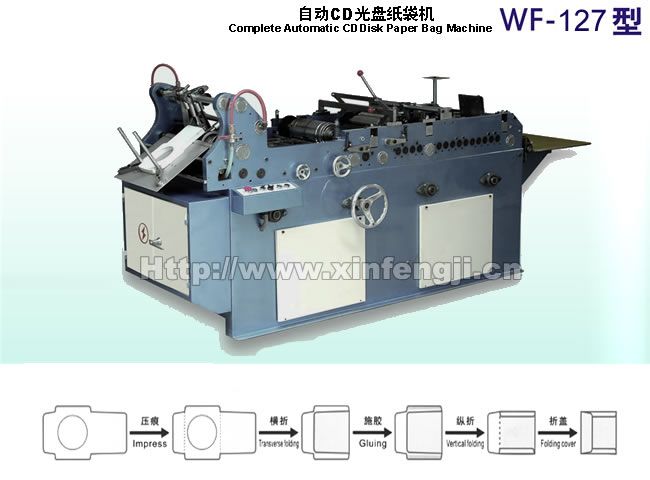 WF-127自動(dòng)CD光盤紙袋機(jī)
