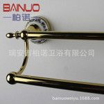 ?太空鋁浴室毛巾架 五金掛架 單層掛件 衛(wèi)生間置物架 雙桿?