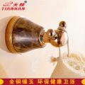 全銅玫瑰金掛衣鉤 鑲玉石掛鉤衛(wèi)生間五金掛件門后大衣鉤