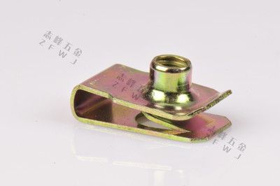 不銹鋼非標(biāo)準(zhǔn)緊固件U型彈性卡簧片螺母絲帽鎖環(huán)平墊圈圓柱