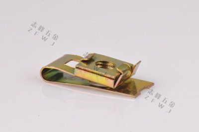 異型卡簧U型彈片螺母四方卡式螺母 鍍鋅M5不銹鋼304碳鋼