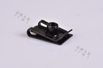 B型簧片螺母 汽車U型插片夾片板簧 熱處理達克羅環(huán)保三價鉻錳鋼帶