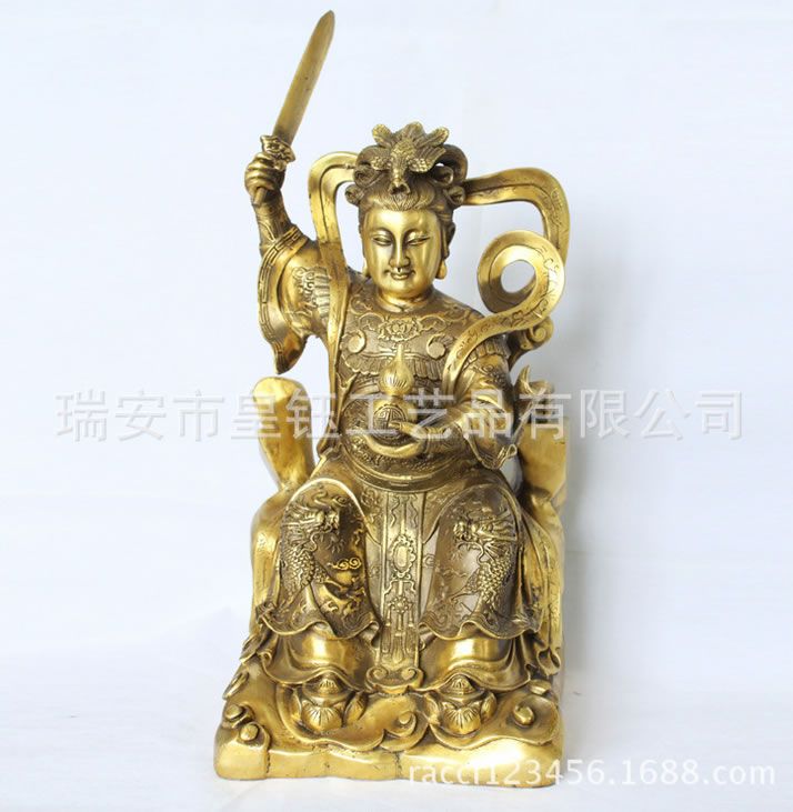 銅器工藝 九天玄女 驅(qū)邪避災(zāi) 招財(cái)納財(cái)納福八方
