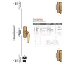 鋁合金內(nèi)、外平開兩點(diǎn)鎖