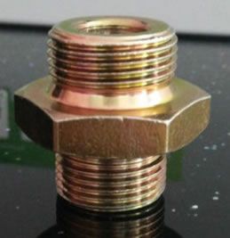 六角接頭螺栓 雙頭連接螺栓管接頭兩頭牙螺絲汽車(chē)配件