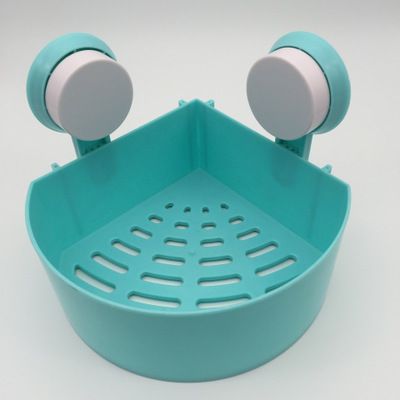浴室三角強力吸盤塑料置物架 衛(wèi)生間壁掛浴室角架