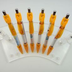 水滴掛鉤拉畫(huà)筆 廣告促銷(xiāo)筆 紙的尺寸：18*6.8