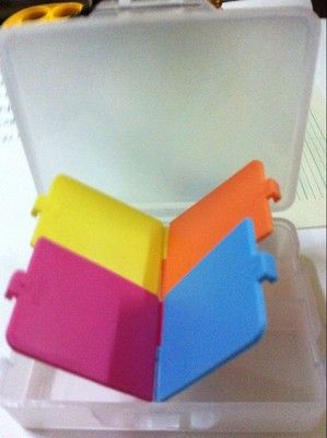 5色4格藥盒，本款藥盒款式精美迷你4格收納盒 首飾盒