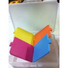 5色4格藥盒，本款藥盒款式精美迷你4格收納盒 首飾盒