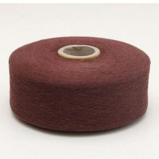 4~8支紫紅色再生棉紗線，大紅紫滌棉