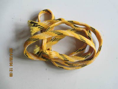1.5米空心滌綸絲夾色扁鞋帶圓長(zhǎng)戶外鞋帶