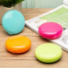 純色8格圓形可愛(ài)迷你可隨身攜帶小巧藥丸盒